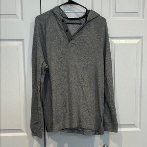 Marc Anthony Gray Knit Hooded Top